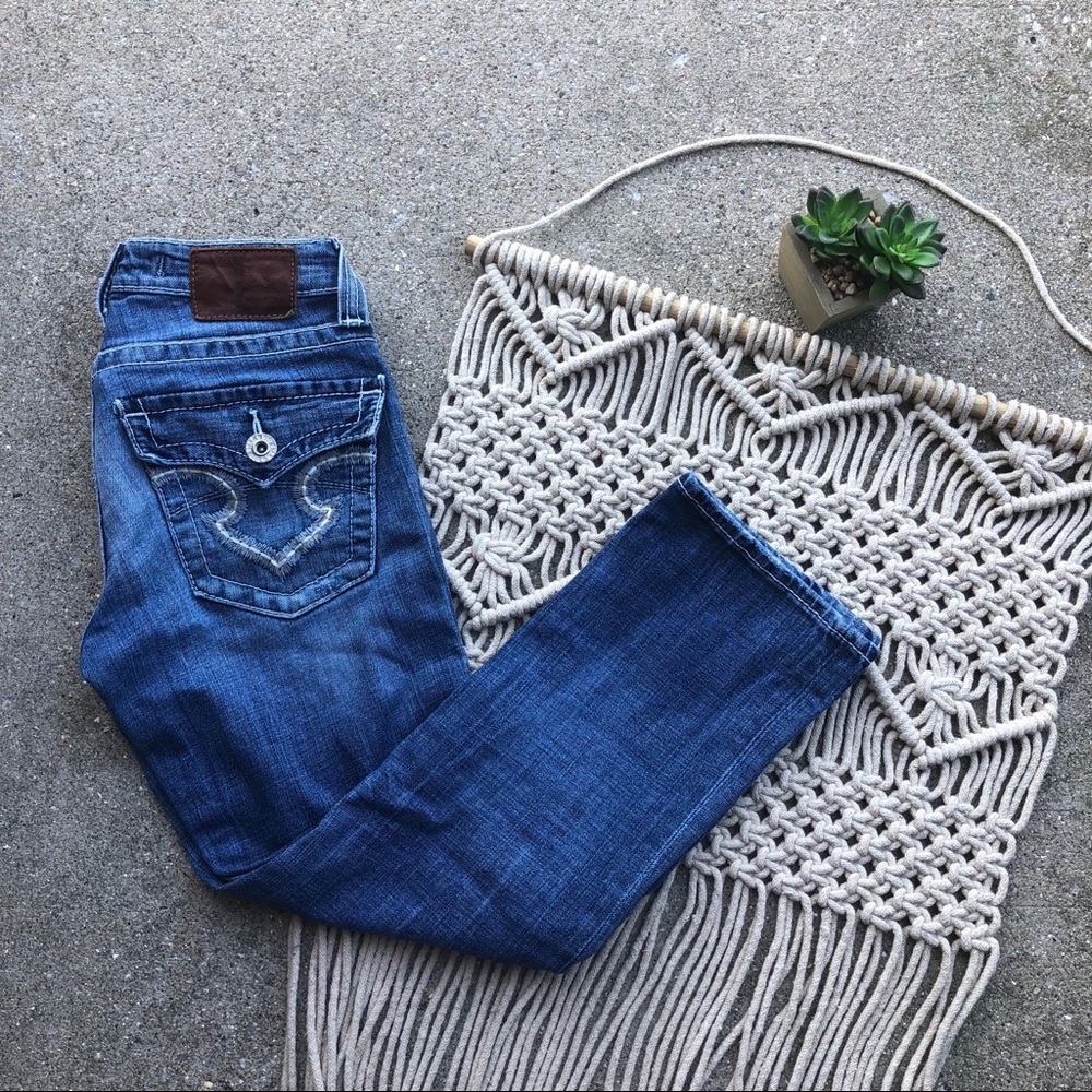 Big Star Remy Cropped Low Rise Jeans Size 25